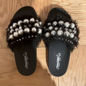 Jeffrey Campbell Jova-Pearl Black Combo, Size 9